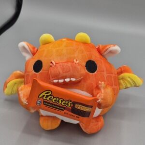 ZURU Snackles Reese's Dragon FELI" Plush Super Soft Stuffed Orange